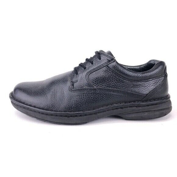 Aetrex Pebbled Black Leather Plain Toe Oxfords 10.5M main image 9